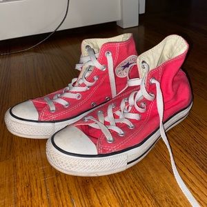 Coral High Top Converse